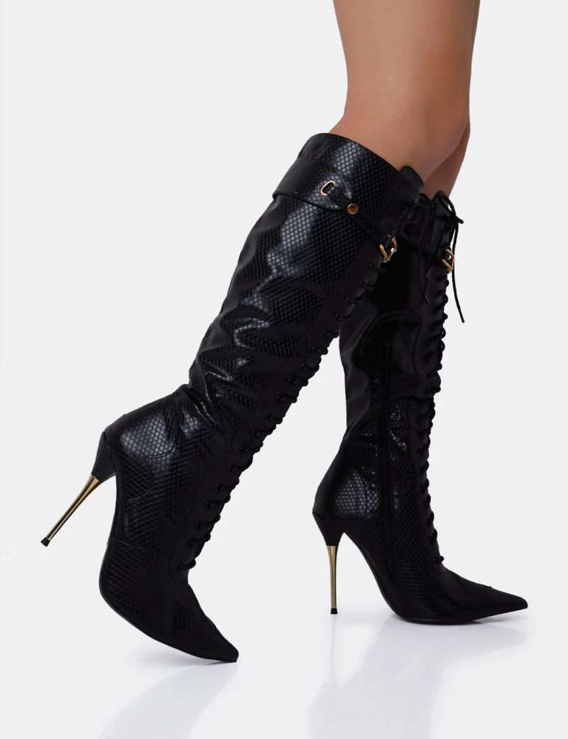 Public Desire Knee High Boots